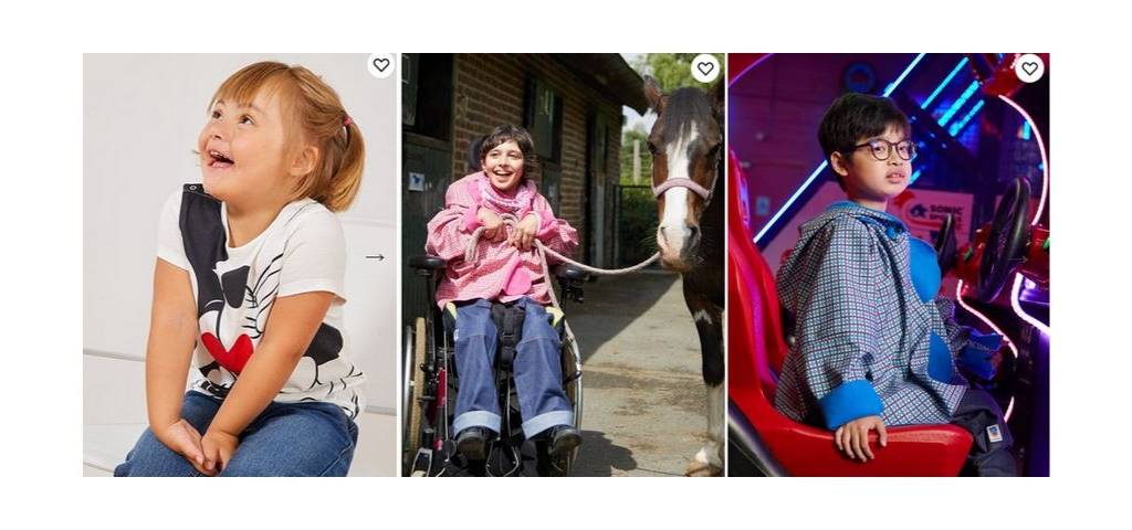 Triptyqye de phot d'enfants en situtaion de handicap