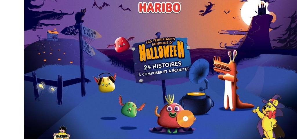Visuel de la campagne Haribo pour Halloween
