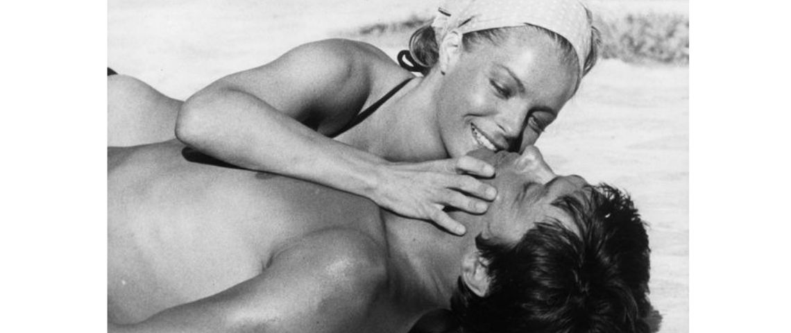 Image d'Alain Delon et Romy Schneider dans le film  - La piscine - 