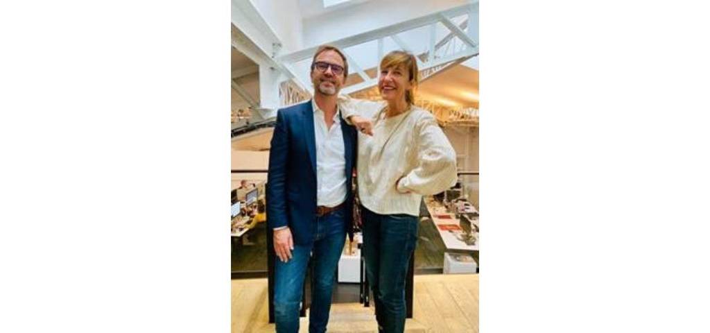 Photo de Jean Baptise Lucas et Valérie Larrondo de l'agence mazarine