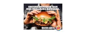 Photo d'un burger avec pain, viande, salade et fromage