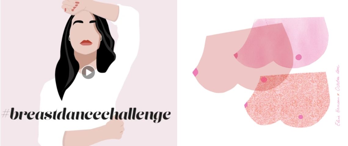 La campagne de Médecin Direct et Wôo utilise la danse contemporaine pour apprendre les bons gestes de l'auto-palpation pour détecter le cancer du sein Visuel de la campagne #BreastDanceChallenge