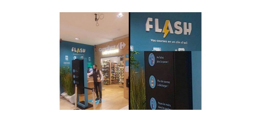 Photo du premier carrefour flash, magasin autonome