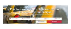 visuel du moteur de reservation de taxis de G7 booking
