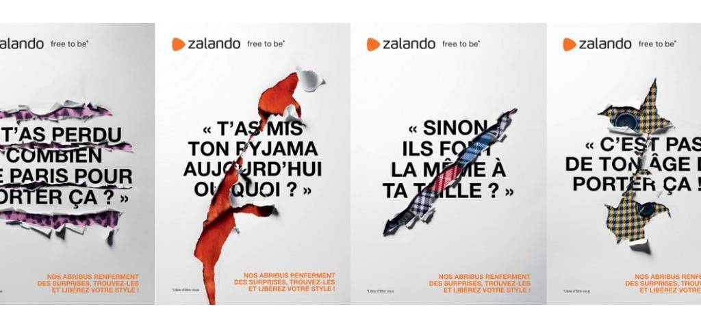 affiches de la campagne de Zalando