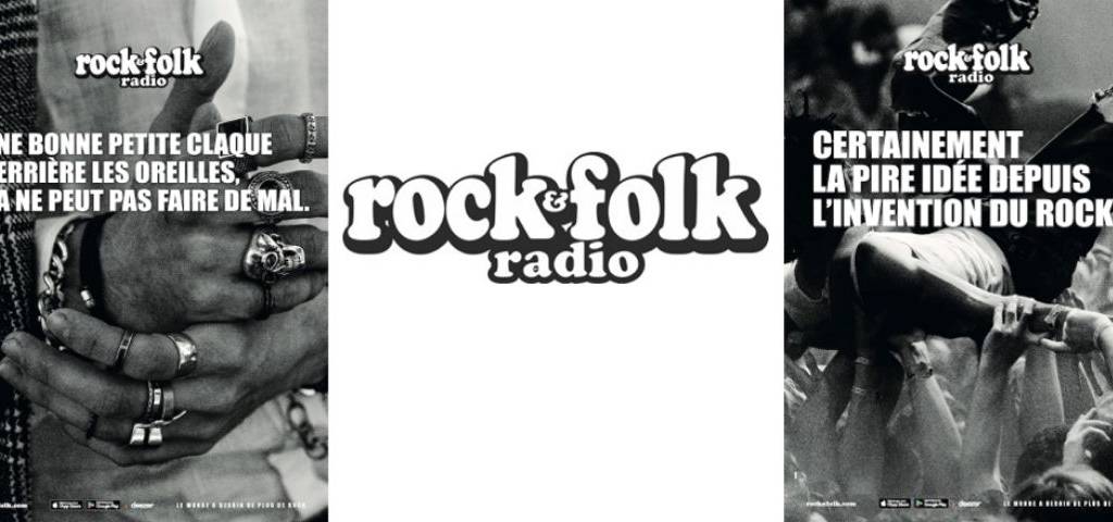 Visuel de la campagne avec le logo Rock&Folk au milieu