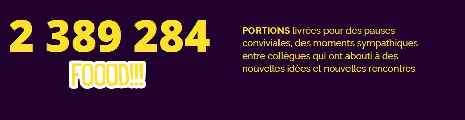 2389284 portions ont été livrées pour les pauses