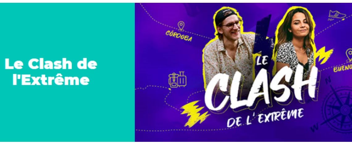 Heaven et Credit agricole organise le clash de l'extrême sur Instagram Logo de la campagne le clash de l'extrême