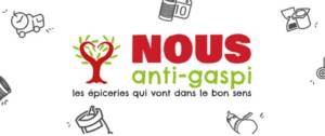 Slogan de Nous anti Gaspi : les épiceries qui vont dans le bon sens