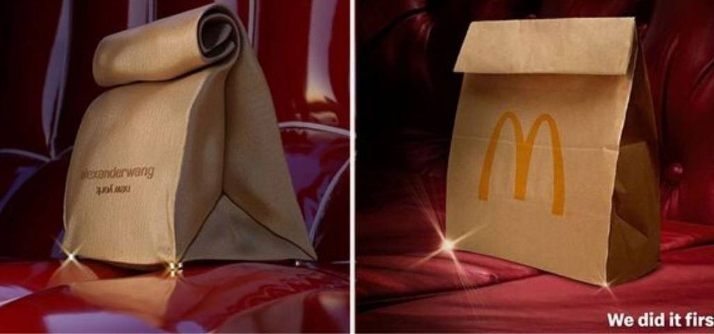 Visuel du sac l'Alexander Wang et de celu ide Mc Donalds