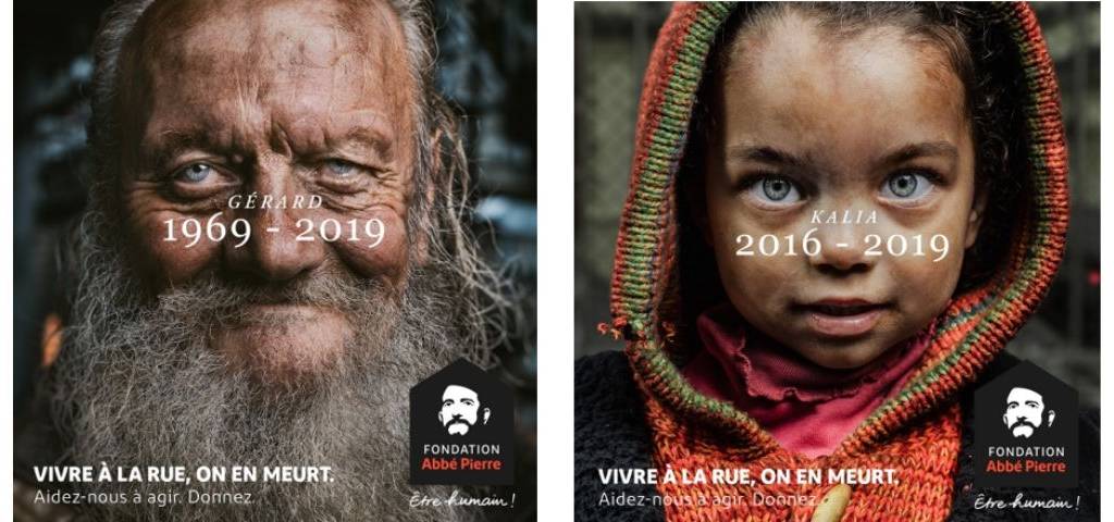 Photo d'un homme et d'une enfant avec leur date de naissance et date de mort