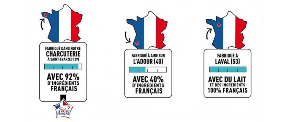 Intermarché lance le Franco-Score pour soutenir la filière agricole française Logo franco-Score-petite carte de france