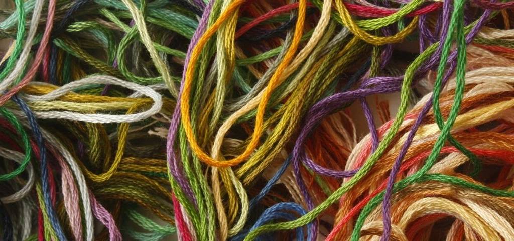 fils de cotons colorés