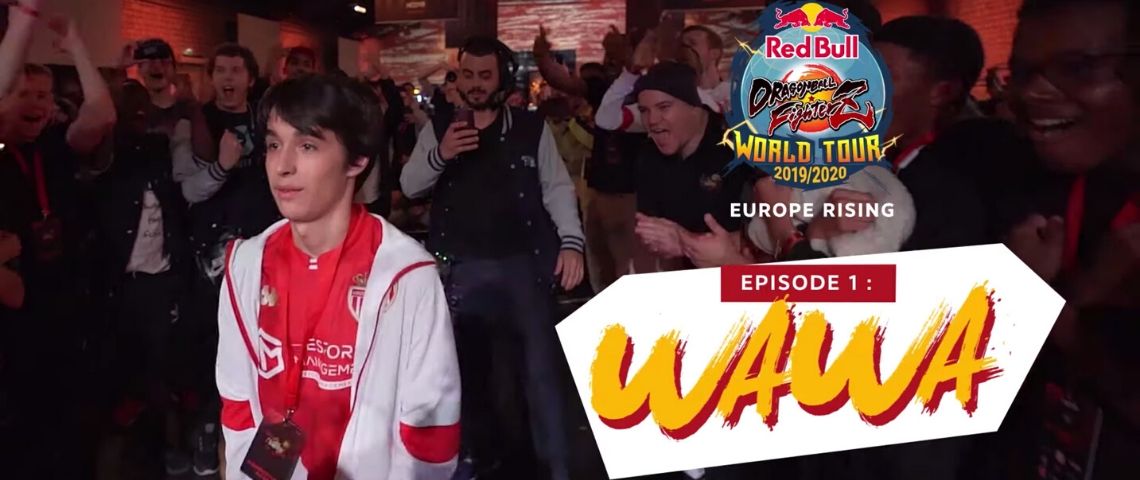 Biborg accompagne Bandai Namco Entertainment sur le Dragon Ball FighterZ World Tour Visuel de la campagne avec un jeune garcçon encouragé par ses fans qui s'apprête à mener un combat