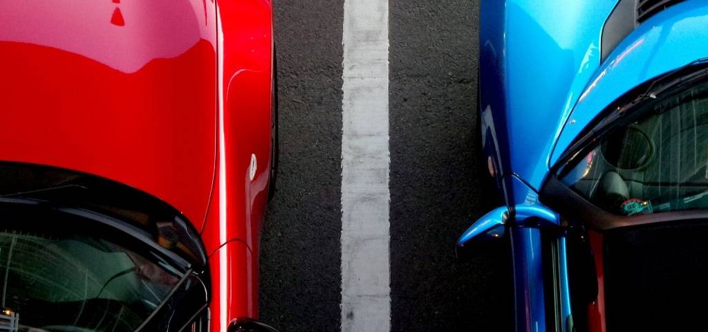 Voiture vu du dessus
