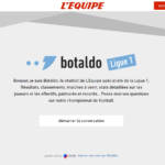 Capture d'écran de Botaldo un chatbot epxert de la ligue 1