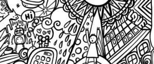 Bande dessinée en noir et blanc