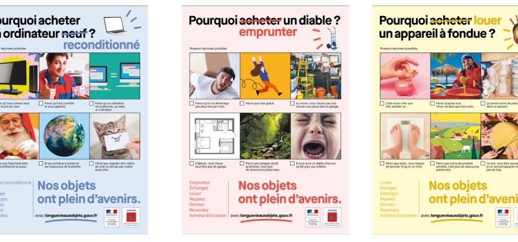 Affiches de la campagne ADEME et DDB Paris
