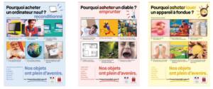 Affiches de la campagne ADEME et DDB Paris
