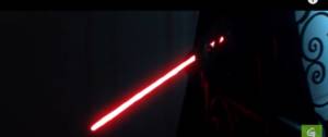 Zoom sur un sabre laser