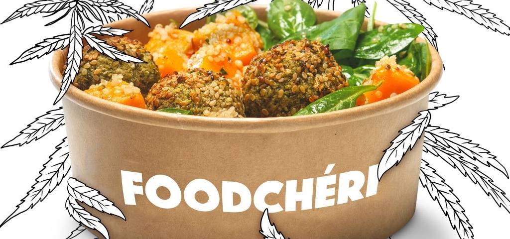 Captuire d'écran de la campagne Foodcheri, montrant un plat