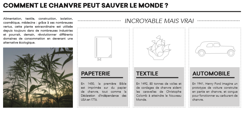 Les usages du chanvre