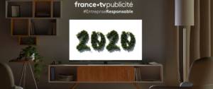 Logo France TVpublicité avec l'année 2020 en verdure
