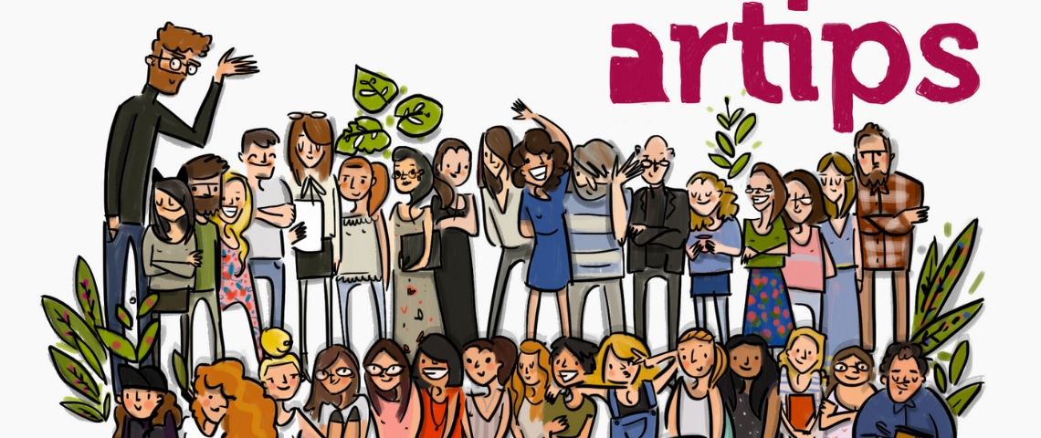 Artips lance Heartips, un appel à candidature pour les associations, institutions et ONG afin de les accompagner dans leur campagne de sensibilisation online Equipe Artips déssinée