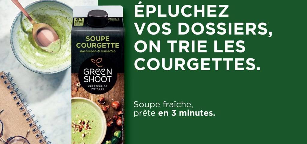 Visuel de la campagne  - Epluchez vos dossiers on trie les courgettes - 