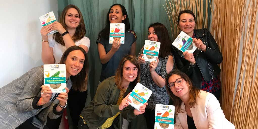 Equipe de la startup " La popote compagnie"