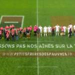 Photo des rencontres festives organisées par la ligue nationale de rugby et les petits frères des pauvres
