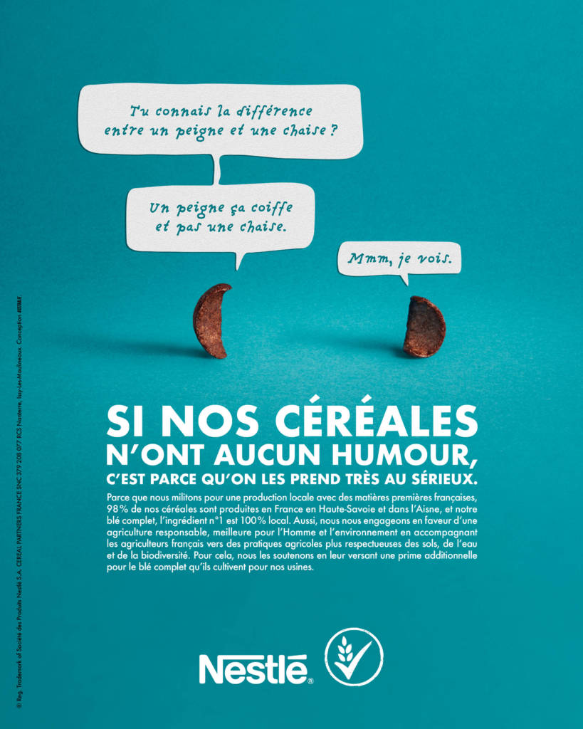 Affiche campagne Nestlé signée Australie