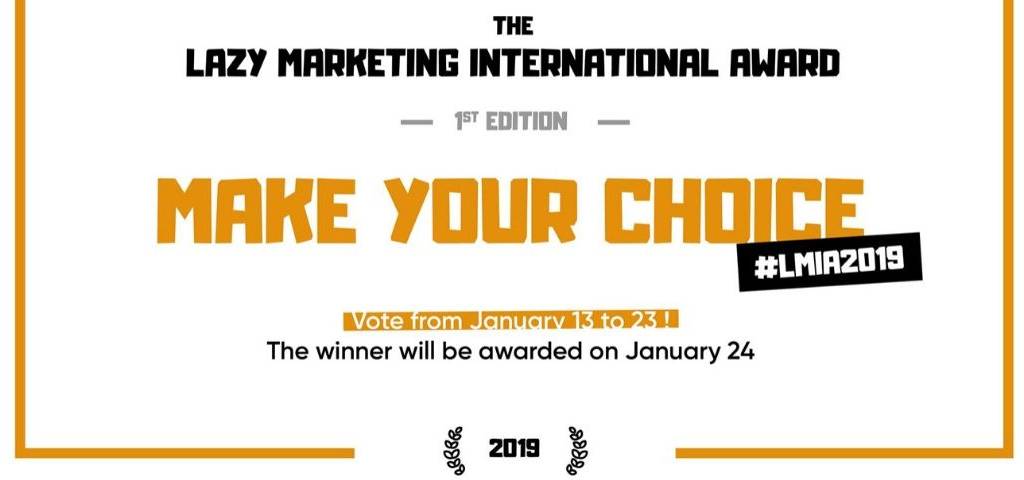 Visuel du Lazy Marketing International Award