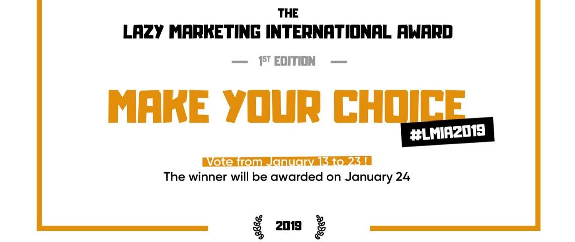 Visuel du Lazy Marketing International Award