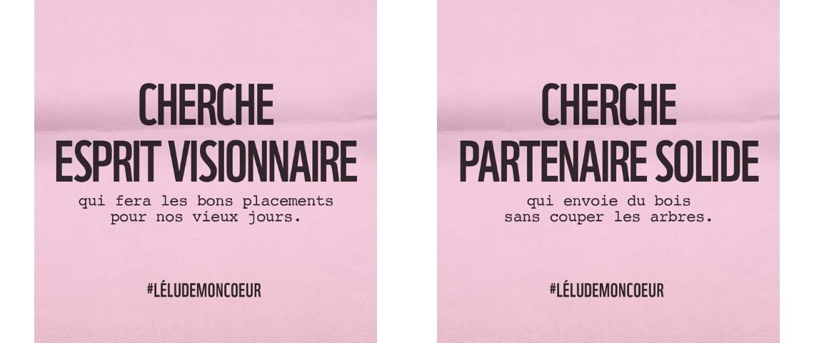 A l'occasion de la Saint-Valentin et des élections municipales qui approchent, le WWF France lance une campagne de communication romantique et décalée intitulée #Léludemoncoeur Les petites annonces de WWF