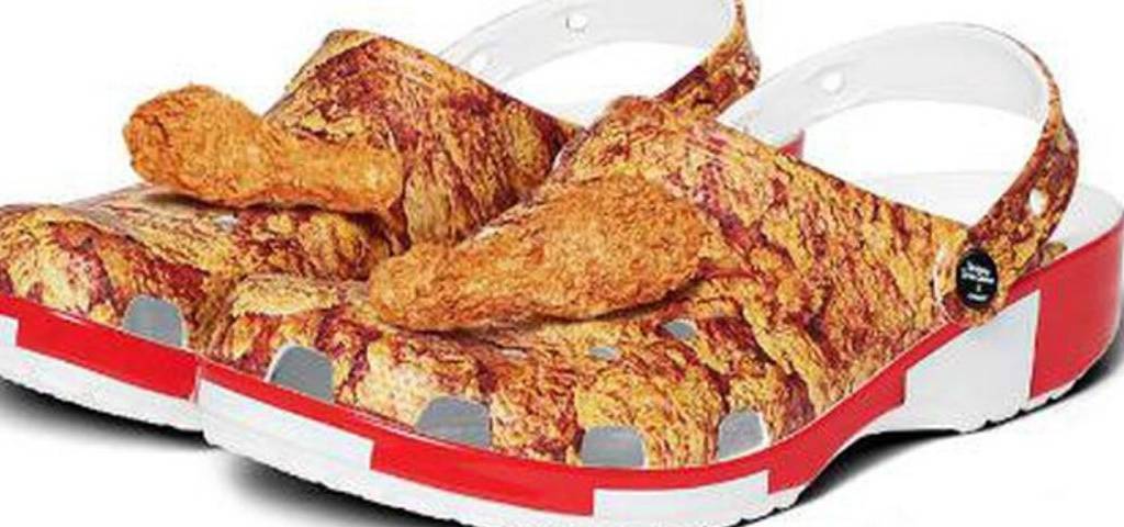 Visuel des crocs réalisées en partenariat avec KFC