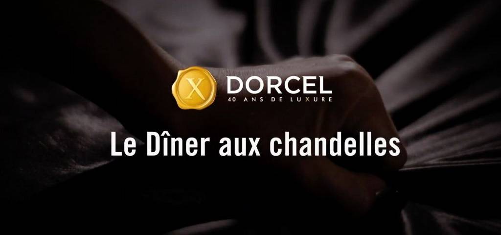 Affiche Dorcel pour le coffret Diner aux Chandelles