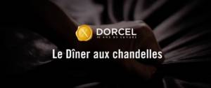 Affiche Dorcel pour le coffret Diner aux Chandelles