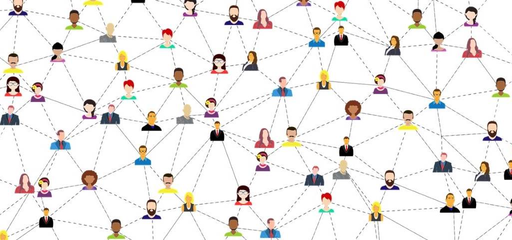 Pictogramme de personnes en réseau