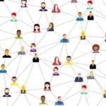 Pictogramme de personnes en réseau