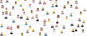 Pictogramme de personnes en réseau
