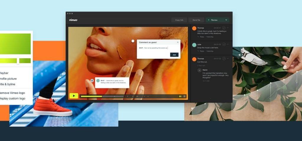 Viméo lance un éditeur de vidéos courtes destinées aux réseaux sociaux baptisée Viméo Create Capture d'écran de l'interface Vimeo Create