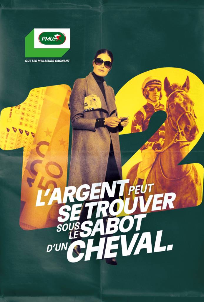 Affiche campagne publicitaire PMU