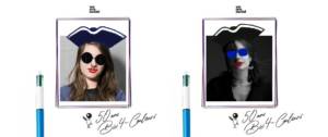 Melanie et Margaux avec le filtre Bic sur l'une de leur photo
