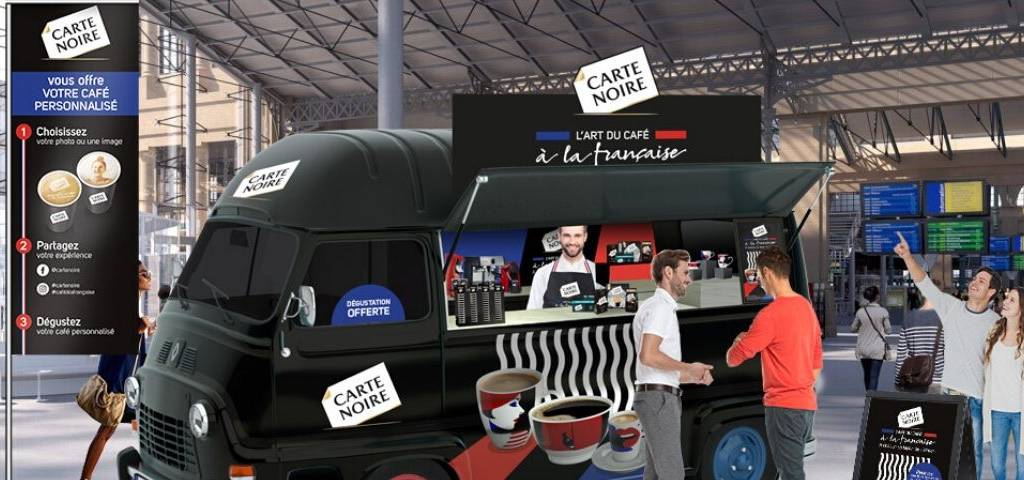 Camion pour l'animation Carte Noire