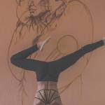 Femme faisant du Yoga