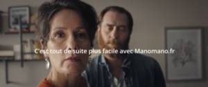 Capture du film publicaitaire de ManoMano avec un couple et le solgan : C'est tout de suite plus facile avec ManoMano