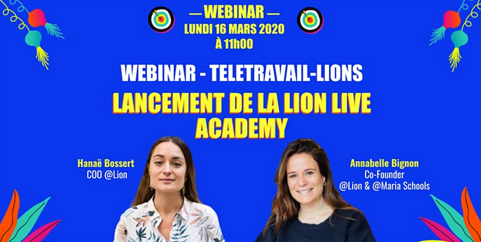Flyer de la lion live academy