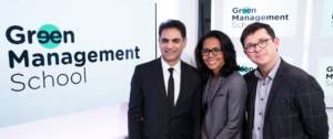Audrey Pulvar et les dirigeants de Mediaschool