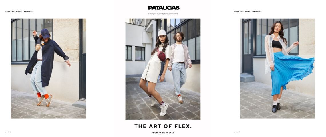 Pataugas retrouve une nouvelle jeunesse avec l'agence From Paris et propose une collection écoresponsable Mannequin de la marque Pataugas